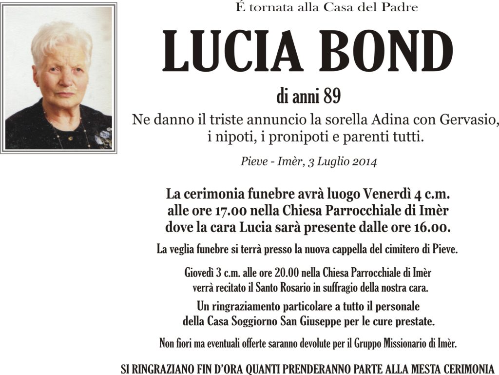Bond Lucia
